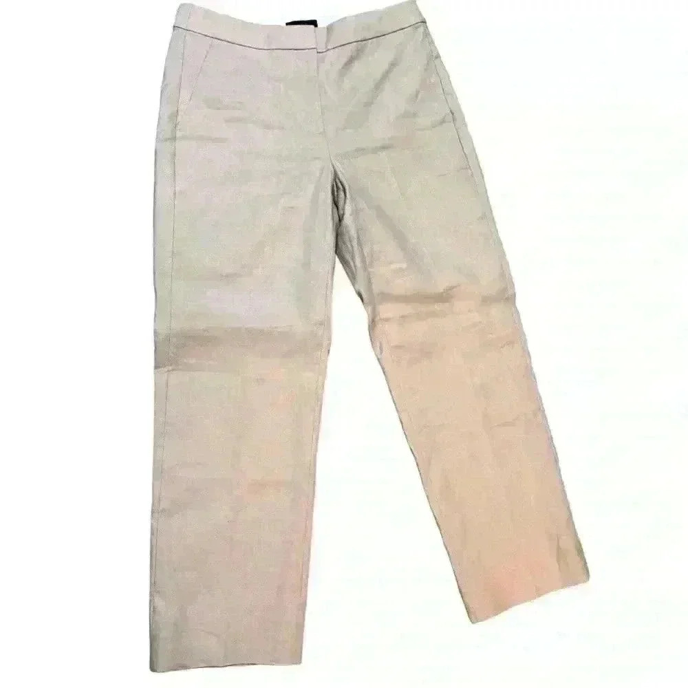 J.Crew Women’s Kate Straight-Leg Pant in Linen - Picture 4 of 11